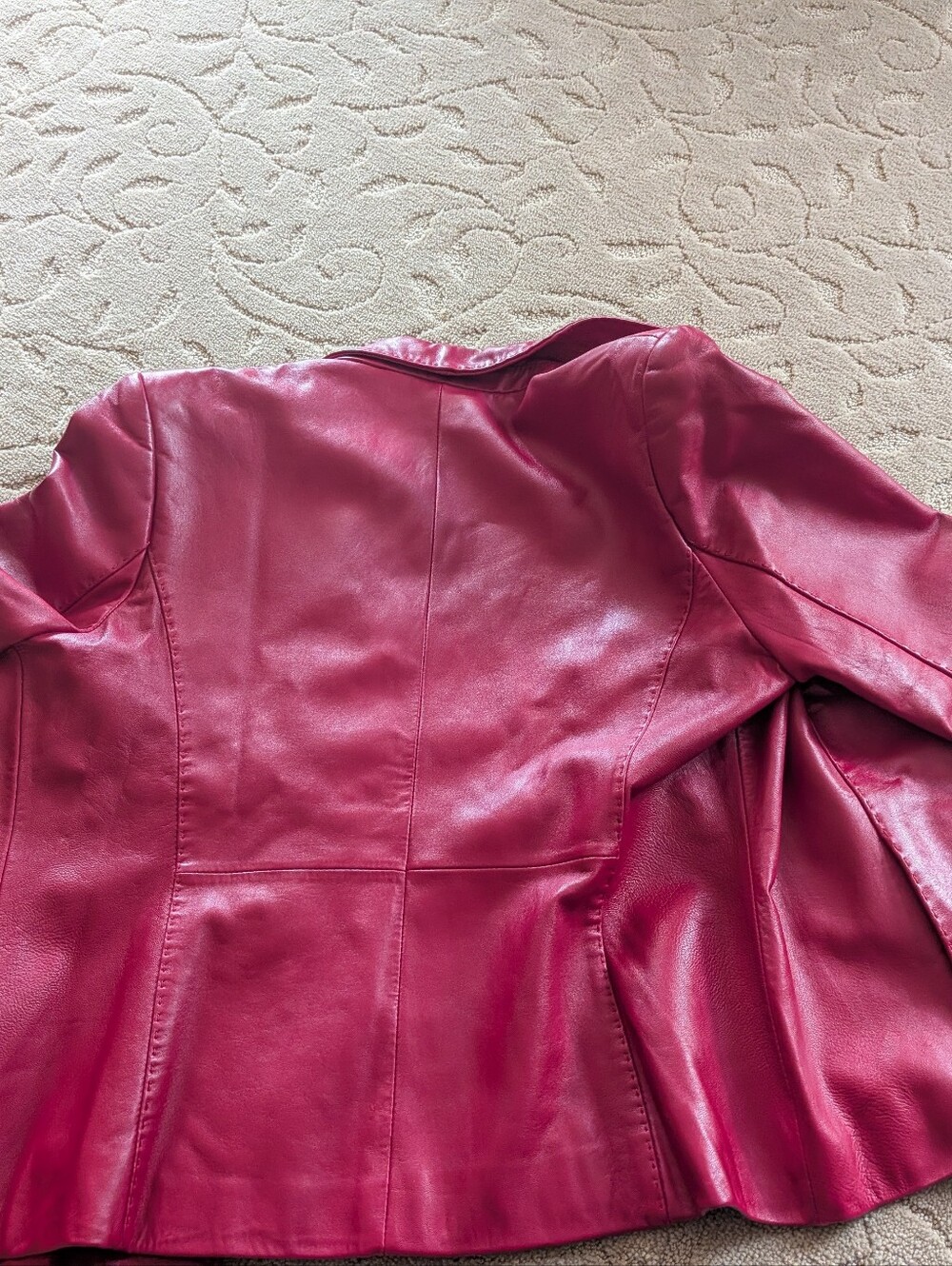 Red Leather Jacket - Picture 6 of 6